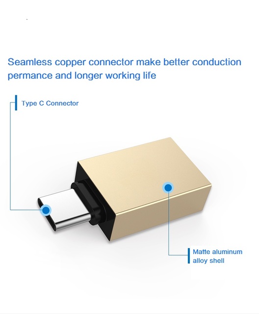 Adapter USB typu C na USB 3.0 OTG - T503 - Wianko - 4