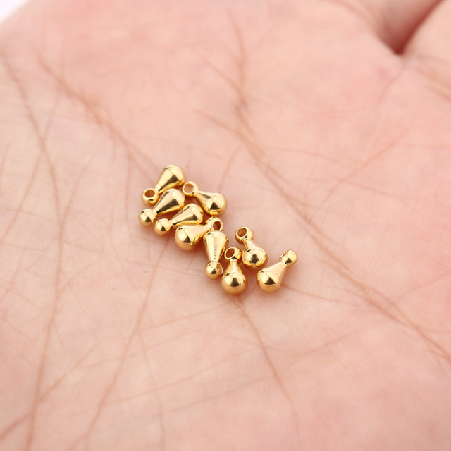 Różowe złoto tone przedłużka do łańcuszka z kroplą Charms w kształcie łzy z stali nierdzewnej - Wianko - 1