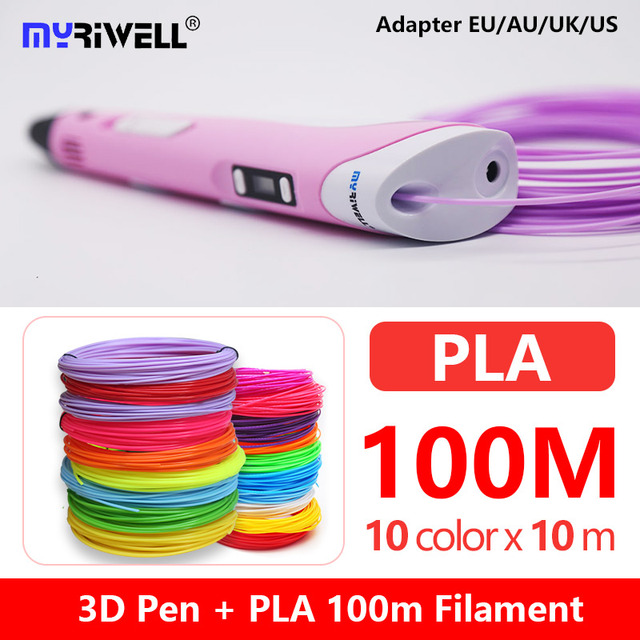 Długopis 3D Myriwell RP100B z LED/ekran LCD + PLA100M prezent dla dzieci urodzinowy - Wianko - 24
