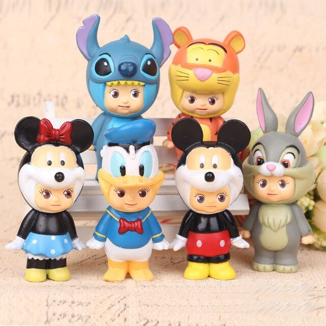 Zestaw 6 figurek Minnie, Mickey Mouse, Donald Duck, Daisy Duck, Goofy i Pluto - modele zwierząt o wysokości 6-14 cm - Wianko - 5