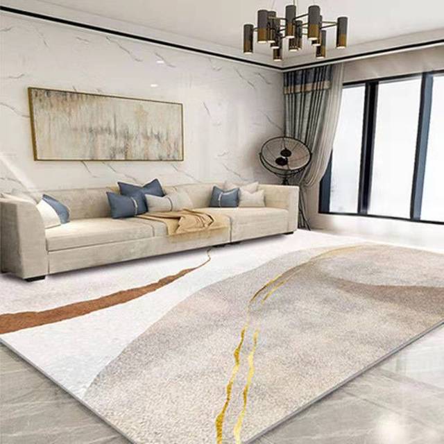 Nowoczesny dywanik do salonu, skandynawski styl, abstrakcyjny wzór, dekoracja sypialni, duży rozmiar, futrzany dywan - Wianko - 15