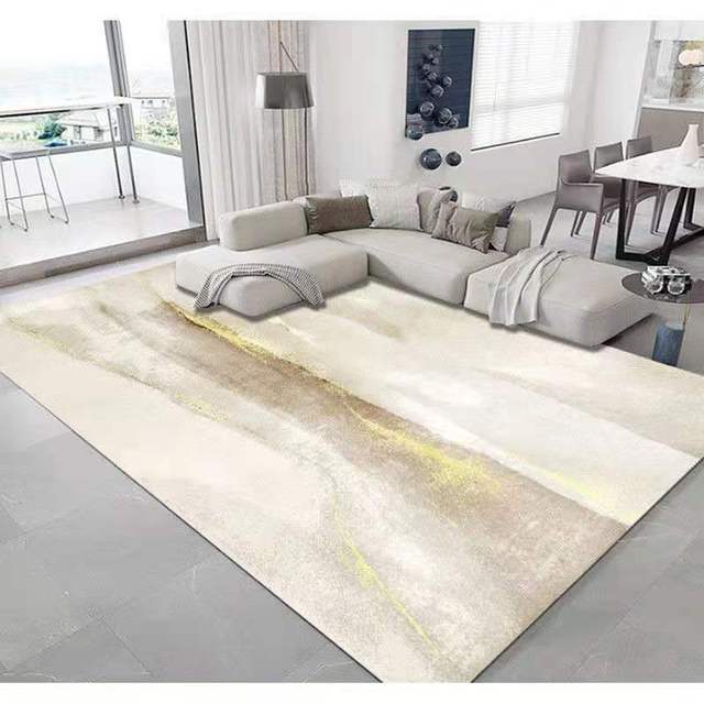 Nowoczesny dywanik do salonu, skandynawski styl, abstrakcyjny wzór, dekoracja sypialni, duży rozmiar, futrzany dywan - Wianko - 16