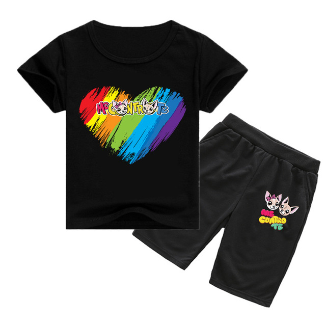 Nowy zestaw ubrań Cartoon Me Contro Te dla chłopców i dziewczynek: T-shirt + spodenki ze stylowej, letniej kolekcji 2021 - Wianko - 5