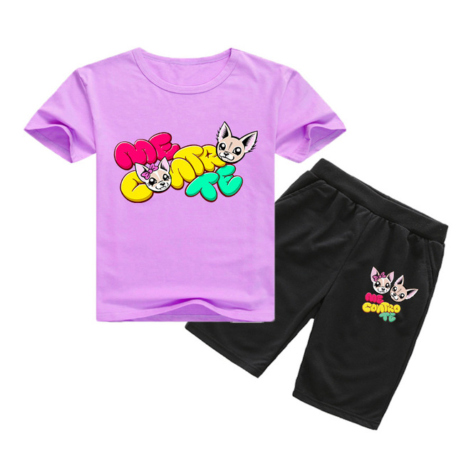 Nowy zestaw ubrań Cartoon Me Contro Te dla chłopców i dziewczynek: T-shirt + spodenki ze stylowej, letniej kolekcji 2021 - Wianko - 15