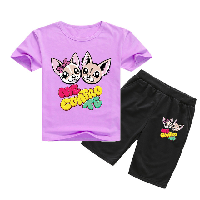 Nowy zestaw ubrań Cartoon Me Contro Te dla chłopców i dziewczynek: T-shirt + spodenki ze stylowej, letniej kolekcji 2021 - Wianko - 18