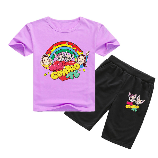 Nowy zestaw ubrań Cartoon Me Contro Te dla chłopców i dziewczynek: T-shirt + spodenki ze stylowej, letniej kolekcji 2021 - Wianko - 9