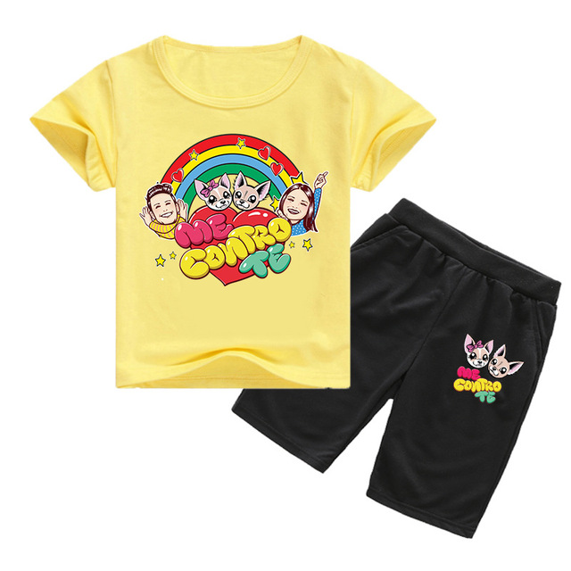 Nowy zestaw ubrań Cartoon Me Contro Te dla chłopców i dziewczynek: T-shirt + spodenki ze stylowej, letniej kolekcji 2021 - Wianko - 8