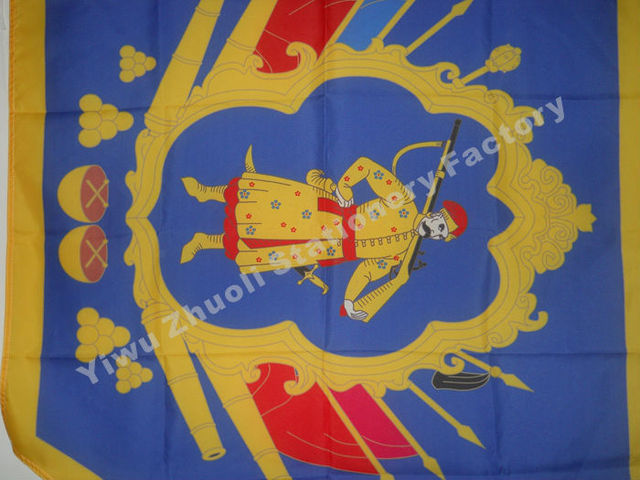 Flaga Ukrainy kozak Hetmanat 150X90cm - 120g 100D poliester, podwójnie zszyta, wysokiej jakości - Wianko - 22