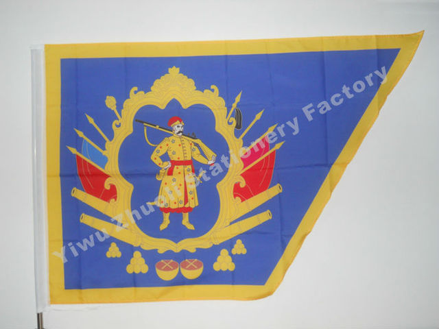 Flaga Ukrainy kozak Hetmanat 150X90cm - 120g 100D poliester, podwójnie zszyta, wysokiej jakości - Wianko - 21