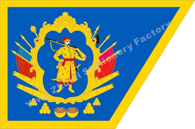 Flaga Ukrainy kozak Hetmanat 150X90cm - 120g 100D poliester, podwójnie zszyta, wysokiej jakości - Wianko - 23