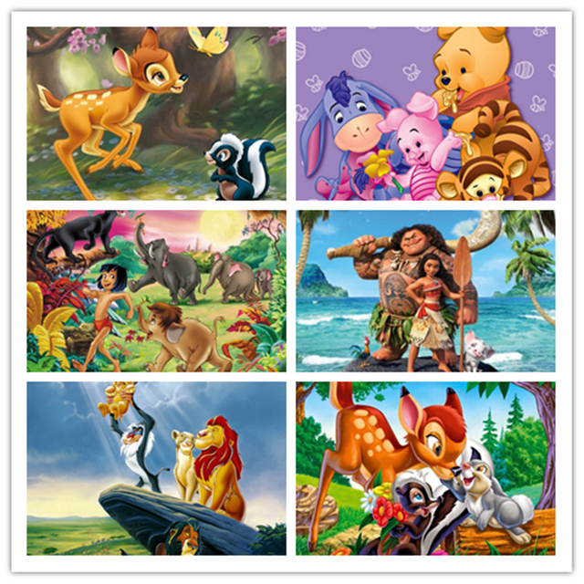 Obraz ścienny na płótnie Disney Król Lew, Fawn i Bambi - plakaty i druki do dekoracji salonu - Wianko - 3