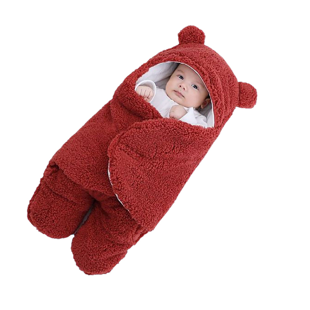 Śpiwór jesienno-zimowy dla noworodka Baby Winter Swaddle - rożek, śliczny koc Wrap dla dzieci - Wianko - 14