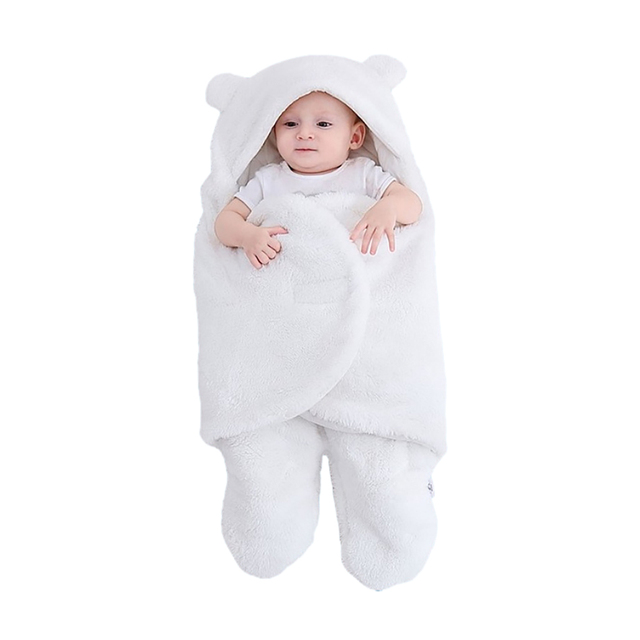 Śpiwór jesienno-zimowy dla noworodka Baby Winter Swaddle - rożek, śliczny koc Wrap dla dzieci - Wianko - 9