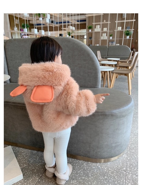 Płaszcz zimowy dla dziewczynek z imitacją futra, 2021nowy styl, piękny - Wianko - 15