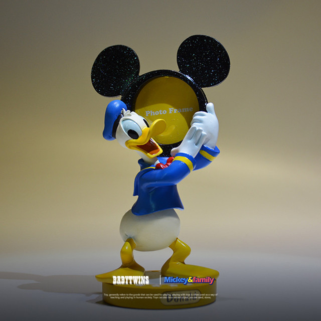 Figurka akcji Disney Mickey Mouse Donald Minnie Goofy - nowe pudełko, wyświetlacz ramka na zdjęcia, kolekcja 15-19cm - Wianko - 3