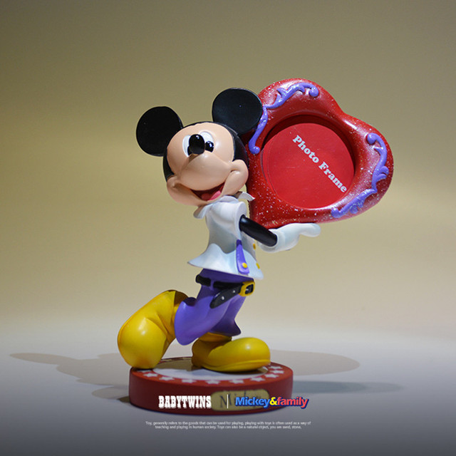 Figurka akcji Disney Mickey Mouse Donald Minnie Goofy - nowe pudełko, wyświetlacz ramka na zdjęcia, kolekcja 15-19cm - Wianko - 2