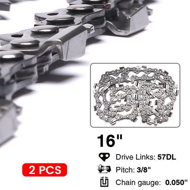 Łańcuch do piły łańcuchowej 16/14 Cal, 3/8 Pitch, 57 linki – części zamienne do piły elektrycznej - Wianko - 3