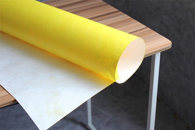 Żółty Tyvek - oddychający, wodoodporny, sztywny papier - do DIY, tło wzorzyste na torby, portfele, płaszcze i odzież projektantów - Wianko - 1