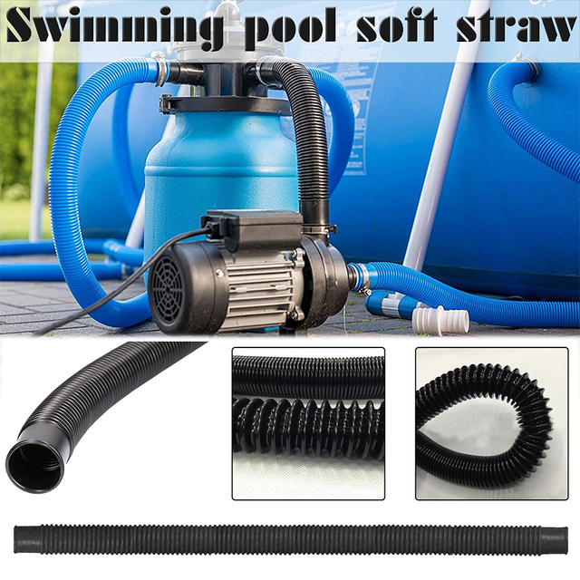 Wielkość basenu pływackiego: Urządzenie do czyszczenia z wężem 38mm, odporne na UV i chlor, wodoodporne dla pompy filtrującej - Wianko - 3