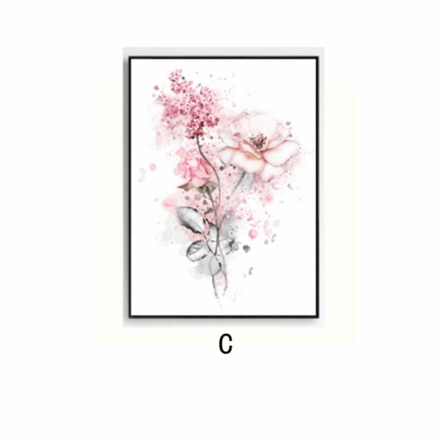 Plakat HAUCHU z różową spódnicą Eiffla - malarstwo na płótnie do salonu w stylu Nordic - Wianko - 9