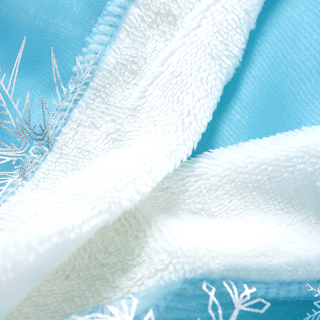 Sukienka dziecięca Elsa - Królowa Śniegu - Księżniczka - Karnawał - Przebranie z przezroczystą peleryną - Świąteczna - Niebieskie ubrania - Wianko - 18