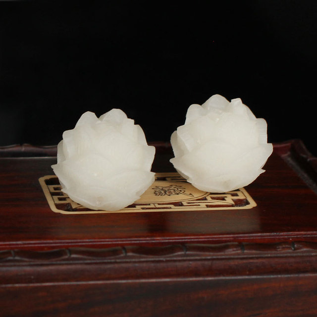 2 sztuki fantazyjnych koralików w kształcie rzeźbionego lotosu, naturalny Bodhi, 20x21mm - Wianko - 1