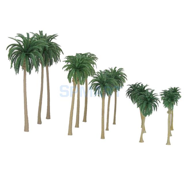 15 sztuk palmy kokosowe do modelowania scenerii w skali HO, O, N i Z - Wianko - 6
