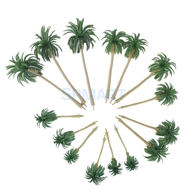 15 sztuk palmy kokosowe do modelowania scenerii w skali HO, O, N i Z - Wianko - 2