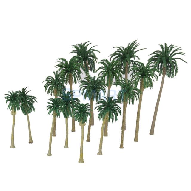 15 sztuk palmy kokosowe do modelowania scenerii w skali HO, O, N i Z - Wianko - 5