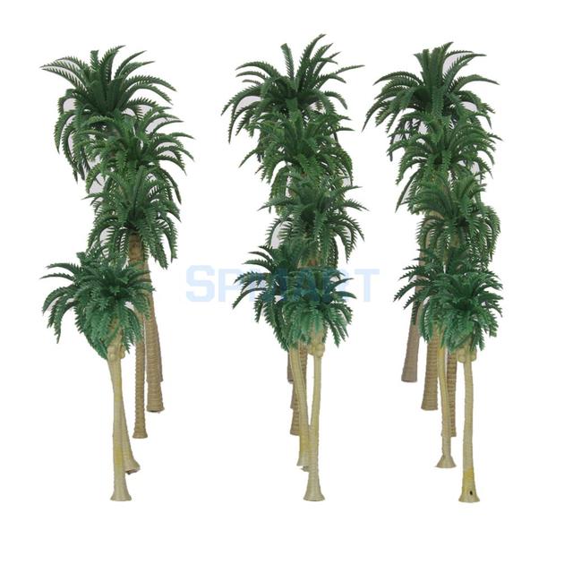 15 sztuk palmy kokosowe do modelowania scenerii w skali HO, O, N i Z - Wianko - 4