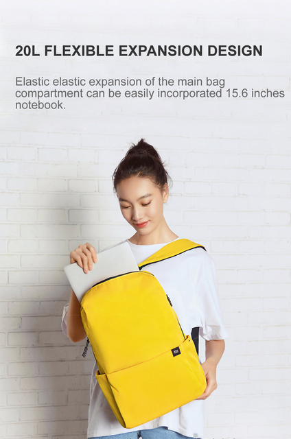 Plecak Xiaomi 20L Mi - oryginalny, mały, dla mężczyzn i kobiet, sportowy, na laptopa 15.6, dorywczo na codzienne wyjścia - Dropshipping - Wianko - 5