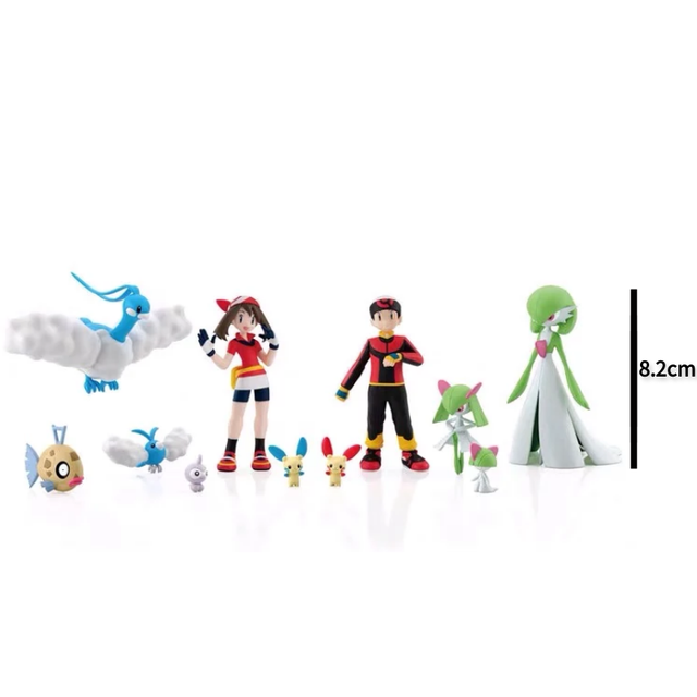 BANDAI figurki 9 rodzajów pokemonów i 2 rodzaje trenerów Hoenn Region Gardevoir Altaria Haruka kolekcja Anime - Wianko - 2