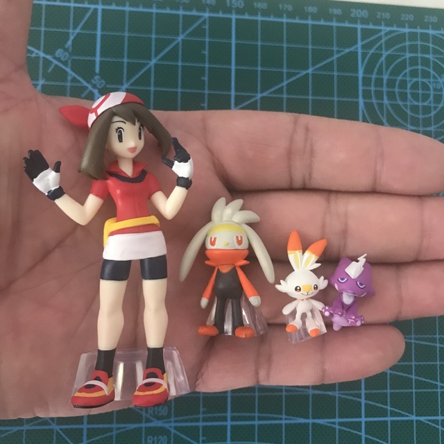 BANDAI figurki 9 rodzajów pokemonów i 2 rodzaje trenerów Hoenn Region Gardevoir Altaria Haruka kolekcja Anime - Wianko - 1