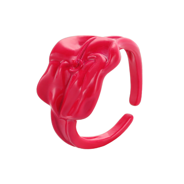 Pierścień regulowany z cukierkami w kolorze Rainbow Rose – nowa moda 2021 dla kobiet - Wianko - 7