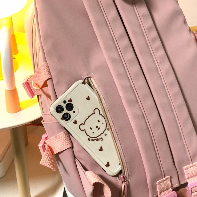 Kawaii torba plecak na laptopa dla kobiet - moda wodoodporna, podróżna, piękny plecak dla dziewczyn, idealny na uczelnię - Wianko - 24
