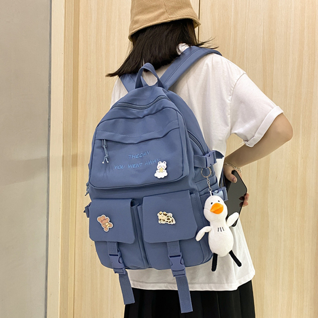 Kawaii torba plecak na laptopa dla kobiet - moda wodoodporna, podróżna, piękny plecak dla dziewczyn, idealny na uczelnię - Wianko - 14