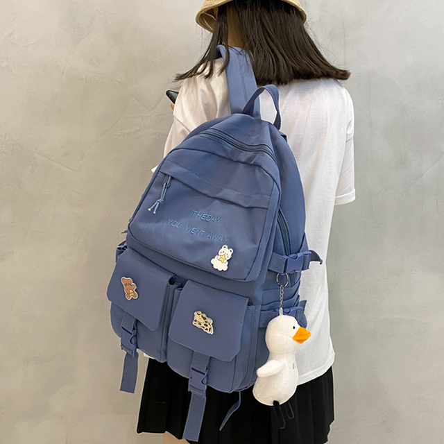 Kawaii torba plecak na laptopa dla kobiet - moda wodoodporna, podróżna, piękny plecak dla dziewczyn, idealny na uczelnię - Wianko - 15
