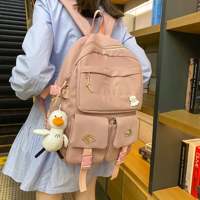 Kawaii torba plecak na laptopa dla kobiet - moda wodoodporna, podróżna, piękny plecak dla dziewczyn, idealny na uczelnię - Wianko - 12