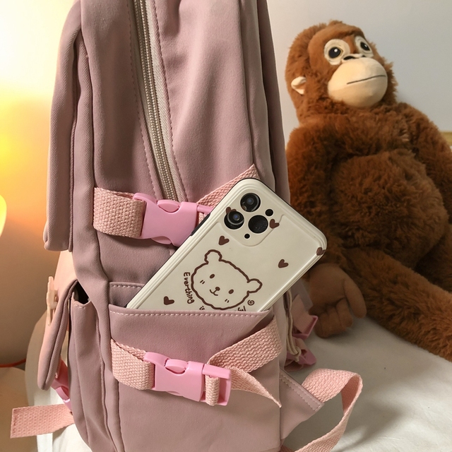 Kawaii torba plecak na laptopa dla kobiet - moda wodoodporna, podróżna, piękny plecak dla dziewczyn, idealny na uczelnię - Wianko - 20