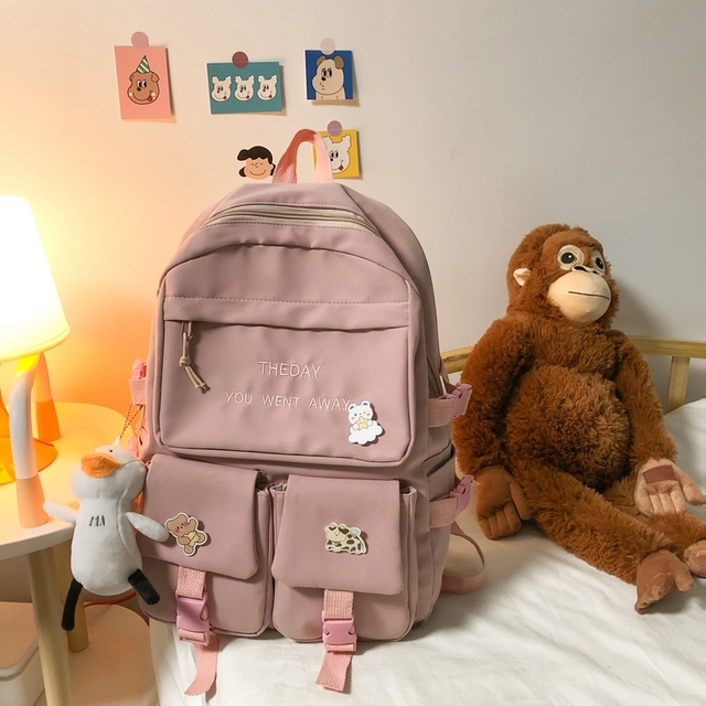 Kawaii torba plecak na laptopa dla kobiet - moda wodoodporna, podróżna, piękny plecak dla dziewczyn, idealny na uczelnię - Wianko - 3