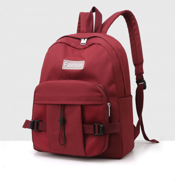 Czerwony plecak damski o dużej pojemności - wodoodporny, sportowy, idealny dla nastolatek i uczennic - Wianko - 18