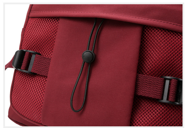 Czerwony plecak damski o dużej pojemności - wodoodporny, sportowy, idealny dla nastolatek i uczennic - Wianko - 25