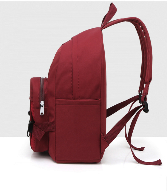 Czerwony plecak damski o dużej pojemności - wodoodporny, sportowy, idealny dla nastolatek i uczennic - Wianko - 19