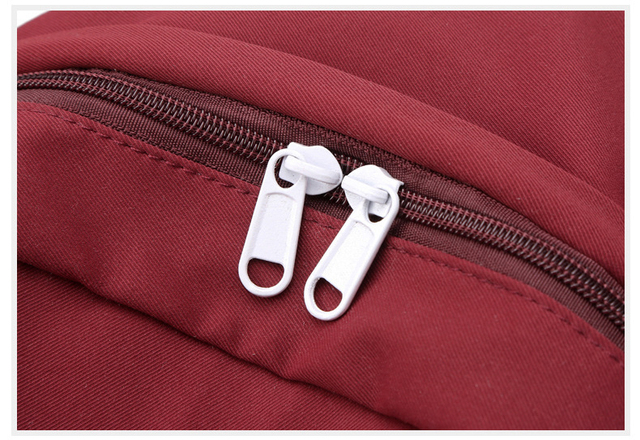 Czerwony plecak damski o dużej pojemności - wodoodporny, sportowy, idealny dla nastolatek i uczennic - Wianko - 26