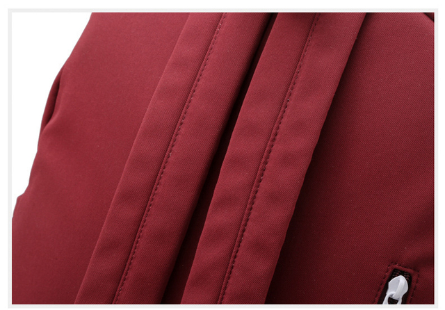 Czerwony plecak damski o dużej pojemności - wodoodporny, sportowy, idealny dla nastolatek i uczennic - Wianko - 29