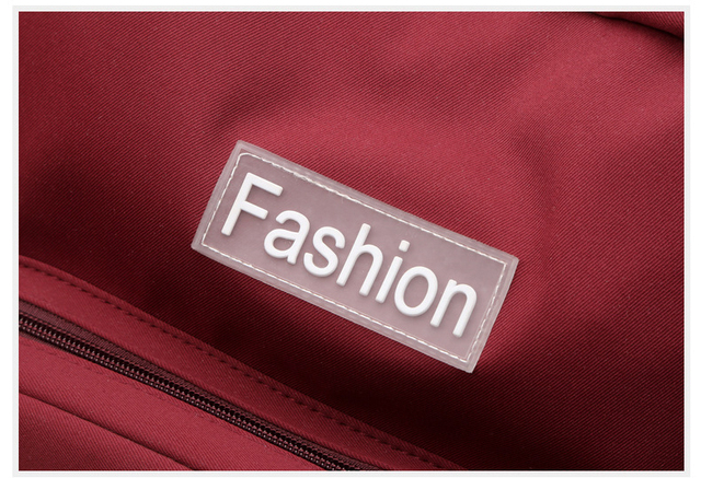 Czerwony plecak damski o dużej pojemności - wodoodporny, sportowy, idealny dla nastolatek i uczennic - Wianko - 23