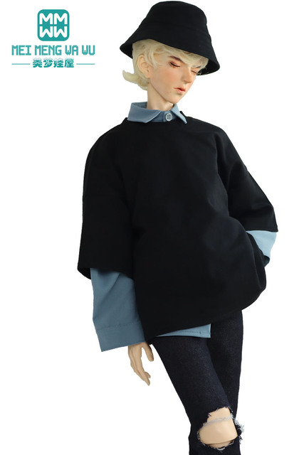 Lalkowy zestaw ubranek dla BJD o obwodzie 68-75 cm - luźne koszule i t-shirty w modnym stylu śniegowym - Wianko - 11