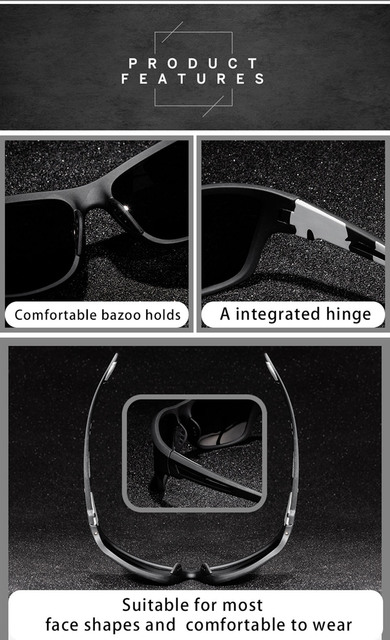 Okulary przeciwsłoneczne wędkarskie polaroidowe Vintage UV400 - Wianko - 5