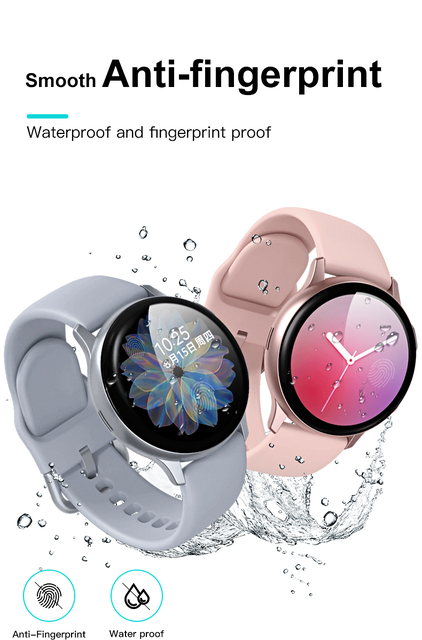 Ochraniacz ekranu miękka folia do zegarka Samsung Active 2 44mm/40mm, pełna osłona, zakrzywiona krawędź, ochrona smartwatcha - Wianko - 5