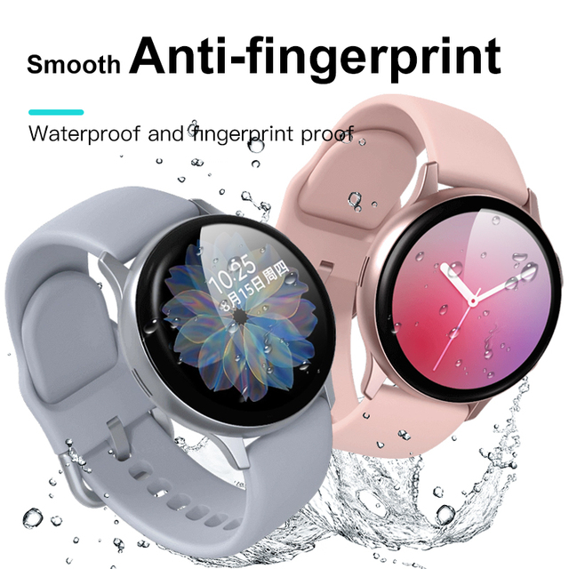 Ochraniacz ekranu miękka folia do zegarka Samsung Active 2 44mm/40mm, pełna osłona, zakrzywiona krawędź, ochrona smartwatcha - Wianko - 11